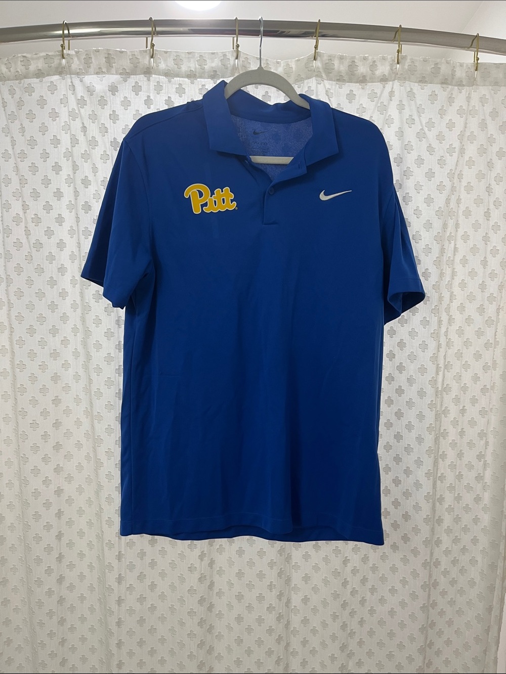pitt nike dri fit polo